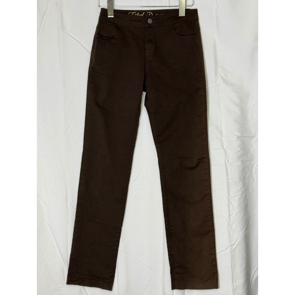 Ethyl Jeans Women's Classic Brown Straight Leg Pants Size 4